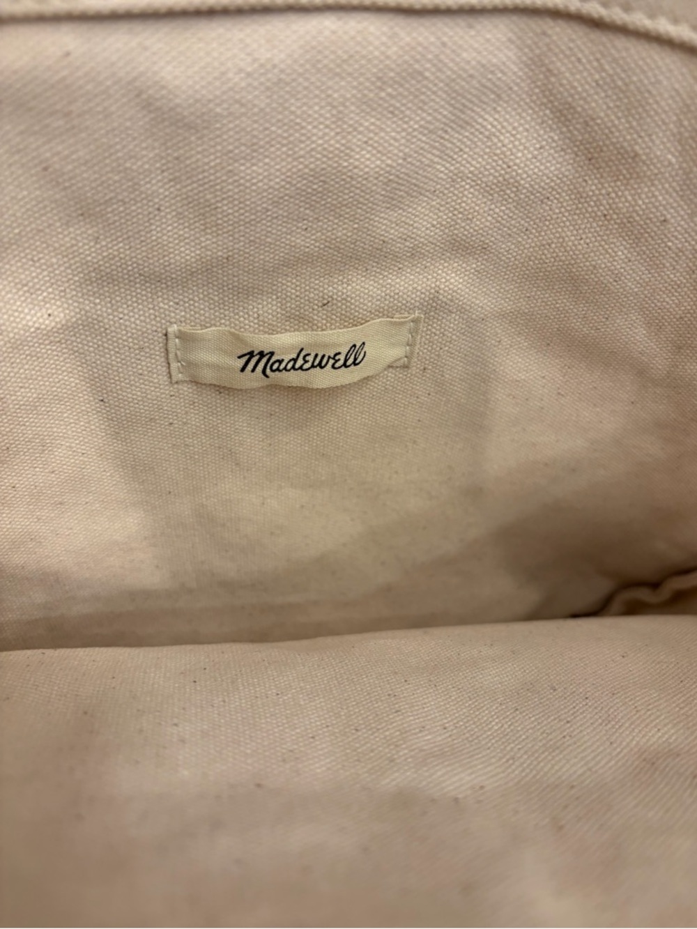 Madewell crochet rope bag / canvas lined like new - Picture 6 of 9